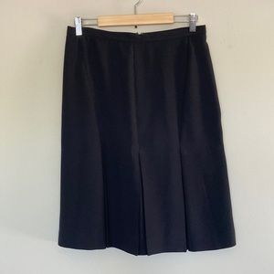 AK Anne Klein Navy Blue pleated Skirt